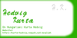 hedvig kurta business card